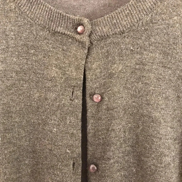 Grey Cardigan Sweater by Cielo Designed in California - Picture 3 of 5